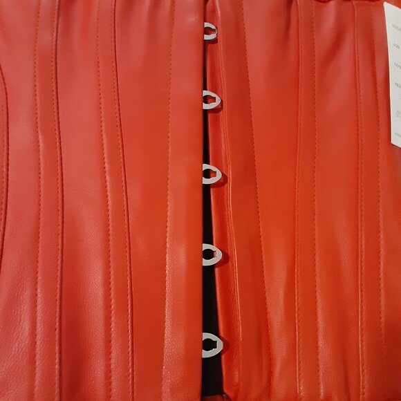 NWT Black Sequin LARGE Bustier/Corset w/Garters - Picture 10 of 15